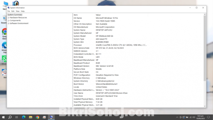 Hp 840 -G6 -i5 -8th Generation